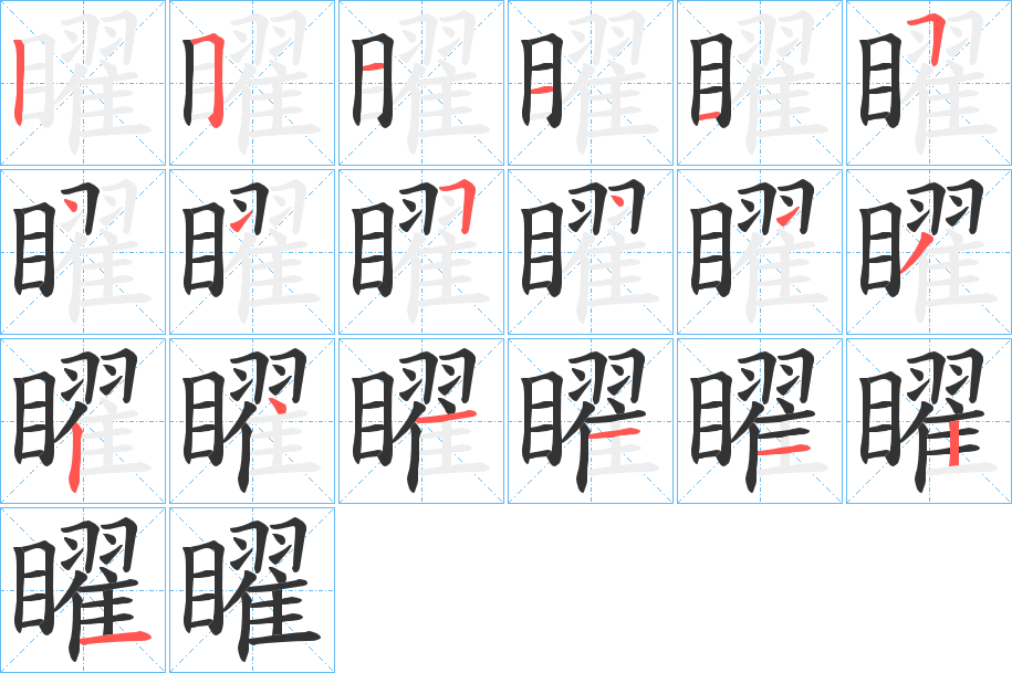 矅的筆順筆畫